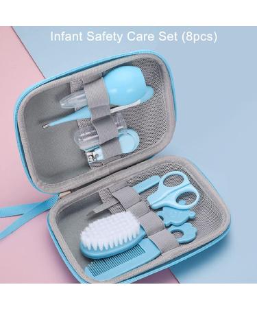 Baby Healthcare Grooming Kit - 8pcs Blue Newborn Nursery Care Set - Buy Online on SooperMarket.com