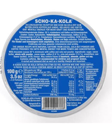 Scho-Ka-Kola German Caffeine Milk Chocolate - Set of 3 - Buy Online on SooperMarket.com