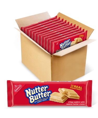 Nutter Butter Peanut Butter Wafer Cookies, 12 - 10.5 oz packages