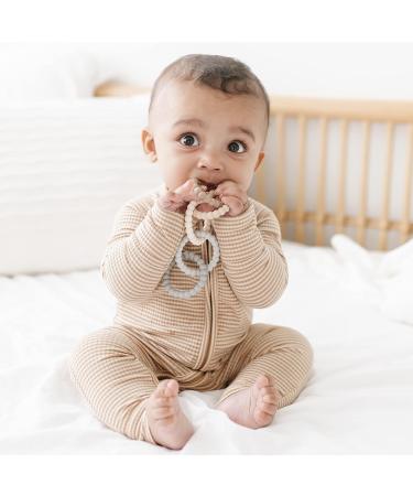 Ryan & Rose Cutie Clinks Attachable Teether - Neutral Chew Toy for Babies - Buy Online on SooperMarket.com