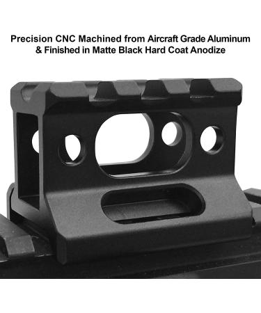 3-Slot Slim Picatinny Short Riser Mount - 1 High - Black | 3 Slots - Buy Online on SooperMarket.com