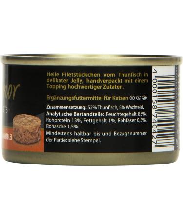Miamor Fine Fillets Tuna & Quail Egg - Premium Cat Food 24 x 100g | International Shipping Available - Buy Online on SooperMarket.com