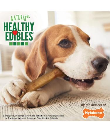 Nylabone Healthy Edibles All-Natural Beef Dog Chew Treats 2 Count - Medium/Wolf Size - Buy Online on SooperMarket.com
