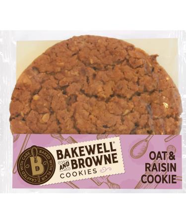 BAKEWELL and BROWNE Bakewell & Browne Macaroon Cookie Ideally Served with Refreshing Milk Coffee or Tea Hand Baked in the UK Vegetarian Friendly 80g Pack Oat & Raisin