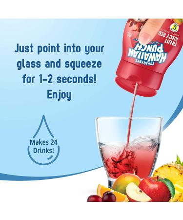 Hawaiian Punch Fruit Juicy Red Liquid Water Enhancer - New Better Taste! (4 Bottles, Makes 96 Flavored Water Drinks) - Sugar Free, Zero Calorie - Buy Online on SooperMarket.com
