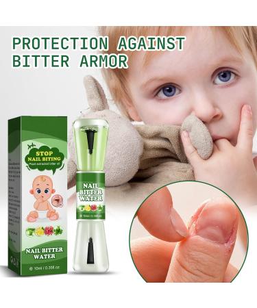 Anti Nail Biting Polish - Stop Nail Biting - Nail Biting Prevention for Teenagers & Adults - Nail Care Bitter Taste Safe Natural Plant Extract - Buy Online on SooperMarket.com