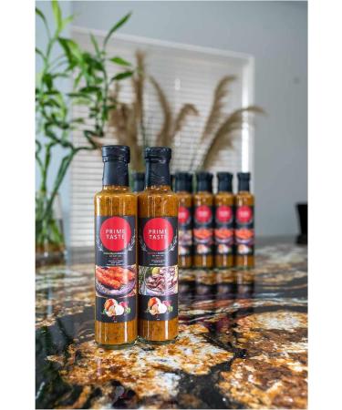 Defence 6 x Prime Taste - Rich BBQ White Meat Marinade Sauce - Chicken Meat or Vegetables - Vegetarian Sauce - Fresh Ingredients - Pack of 6 x 250g - Buy Online on SooperMarket.com