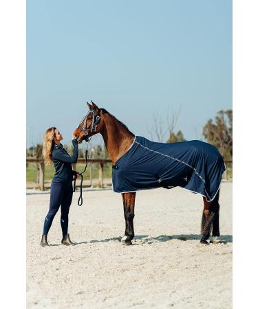 Horze Tessa Women's Silicone Full Seat Riding Tights - Peacoat Dark Blue, Size 30 - Buy Online on SooperMarket.com