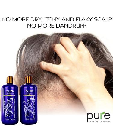 Moisture Renewal Anti Dandruff Shampoo & Conditioner Set | Organic Itchy Scalp Treatment for All Hair Types - 100% Natural & Safe - Buy Online on SooperMarket.com