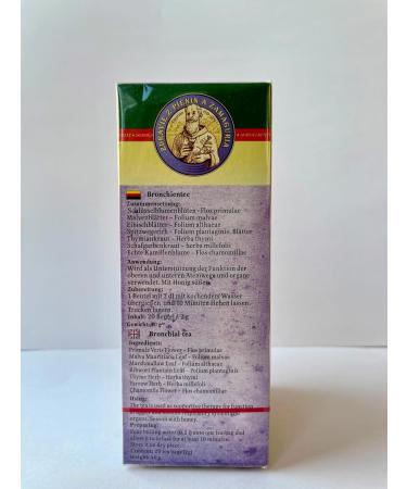 Bronchial Cyprian Herbal Tea | Upper and Lower Respiratory System | Lungs | Pure Natural Herbal Tea Grown in Europe (20 Tea Bags 40g) - Buy Online on SooperMarket.com