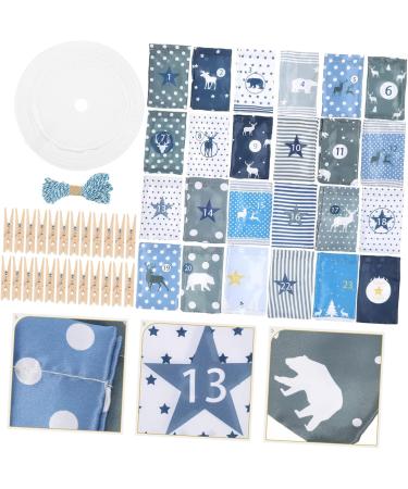 CRAFTHROU 24pcs Christmas Bag Christmas Candy Bag Xmas Party Bag DIY Advent Calendar Bags Calendars Cloth - Buy Online on SooperMarket.com
