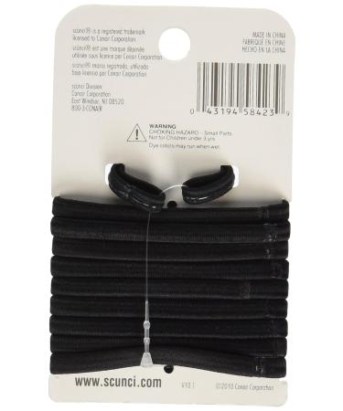 Scunci Large No Slip Black Elastic Hair Ties - 10 Count - Buy Online on SooperMarket.com