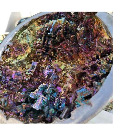 Natural Sphere Natural Rare Metal Bismuth Ore Aura Crystals Rough Stone Bowl 90-100mm 1pc for Decoration Gift Decoration feng Shui. - Buy Online on SooperMarket.com