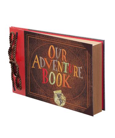 Scrapbook Photo Book  Our Adventure Book  Adventure Book  Adventure Scrapbook Handmade DIY Family Scrapbook Photo Album Up Travel Scrapbook for Memory Record  Anniversary  Wedding  Travelling