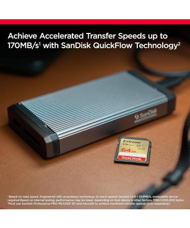 SanDisk 64GB Extreme CompactFlash & SDXC Memory Cards Bundle - High Speed UDMA 7 & UHS-I, 120MB/s, 4K UHD - 2 Pack (64GB x 2) - Buy Online on SooperMarket.com