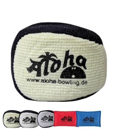 EMAX | Aloha - Grip Bag | Bowling Grip Sack | Microfiber Grip Ball | Rosin Bag absorbs moisture Grip Ball - Black/Cream