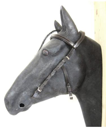 PS Horse Articles Headpiece - Anatomic Bridle Arrimar for bitless bridles & snaffles Full - Color Brown