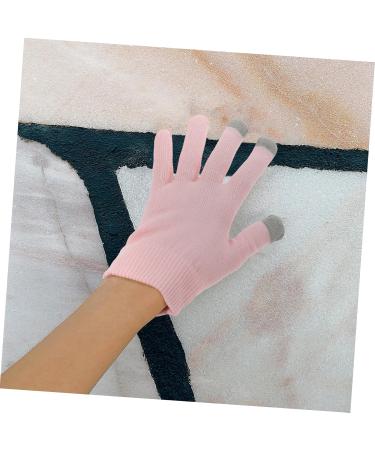 ABOOFAN 1 Pair Pink Gloves Hand Moisturizer Gloves Hand Lotion Gloves Hand Caring Gloves Overnight Spa Gloves Hand Protection Gloves for Dry Hand Moisturizing Gel Casual Socks 21x14cm Pink - Buy Online on SooperMarket.com