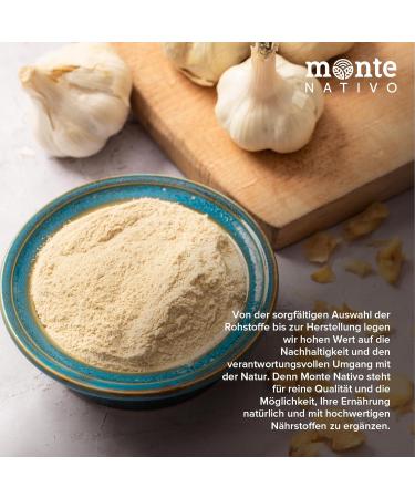 Buy Monte Nativo Garlic Powder 500g - Pure & Aromatic Spice for Cooking - Additive-Free Allium Sativum Granulate - Buy Online on SooperMarket.com