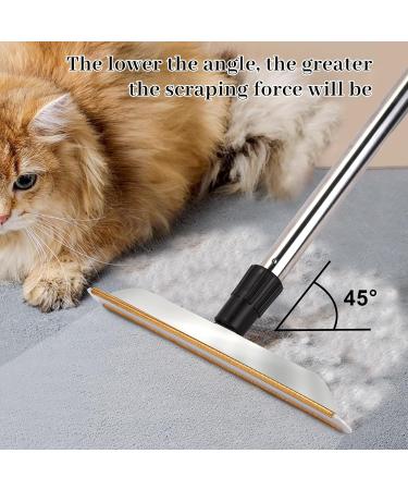 Pet Hair Remover & Lint Brush with Adjustable Long Handle | Carpet & Furniture Cleaner for Dogs & Cats - Black - Buy Online on SooperMarket.com