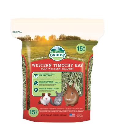 Oxbow Animal Health Western Timothy Hay - All Natural Hay for Rabbits Guinea Pigs Chinchillas Hamsters & Gerbils