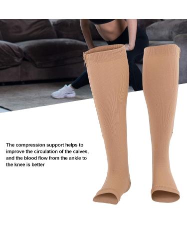 Zipper Compression Socks | Anggrek 1 Elastic Sports Socks with Anti-Slip Foot Protection (L/XL) - International Shipping Available - Buy Online on SooperMarket.com