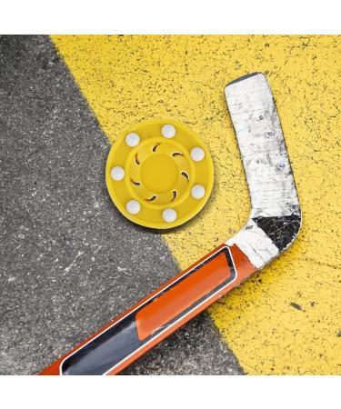 ABOOFAN Yellow Roller Hockey Puck - Inline & Street Hockey Training Equipment - International Shipping Available - Buy Online on SooperMarket.com