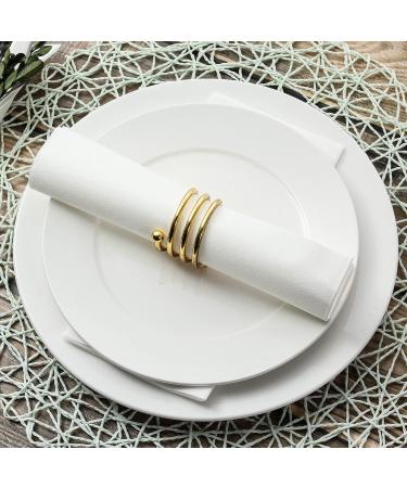 LEKOCH 100 PCS Premium Disposable Napkins - White Air Laid Cloth-Like Napkins for Weddings | 43x30 cm | Bulk 200 PCS - Buy Online on SooperMarket.com