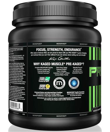 KAGED MUSCLE Pre Workout Powder for Men & Women - Intense Energy, Focus & Pumps - Fruit Punch Flavor - 20 Servings - Buy Online on SooperMarket.com