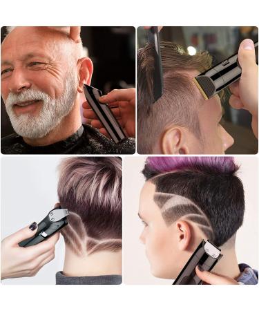 Hatteker Men's Cordless Hair Clipper & Beard Trimmer Kit - Waterproof, Professional Grooming Tool with LED Display - USB Rechargeable - 4 in 1 - Buy Online on SooperMarket.com
