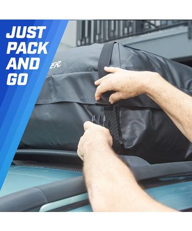 Waterproof Rooftop Cargo Carrier- 16 Cubic Ft. Storage Bag with Protective Mat for All Cars, With or Without Roof Racks - PI Store - Buy Online on SooperMarket.com