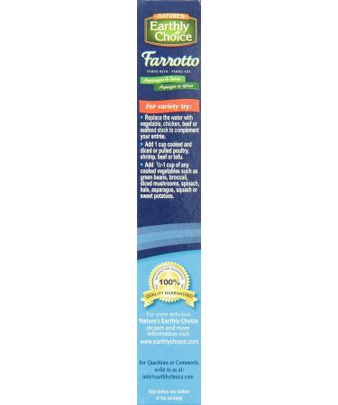 Nature's Earthly Choice Farro with Asparagus & Spices - Asperges et epices 4.8 Ounce Box 6-Pack - Buy Online on SooperMarket.com