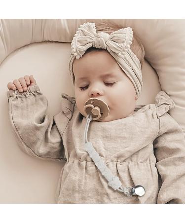 Kowlone Koala Bear Silicone Dummy Clip for Teething Baby - Beige Dim Grey - Buy Online on SooperMarket.com