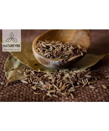 Naturevibe Botanicals Organic Whole Cumin Seeds 1lb - Gluten-Free & Non-GMO | Raw Cuminum cyminum L. for Flavor | 1 Pound Pack - Buy Online on SooperMarket.com