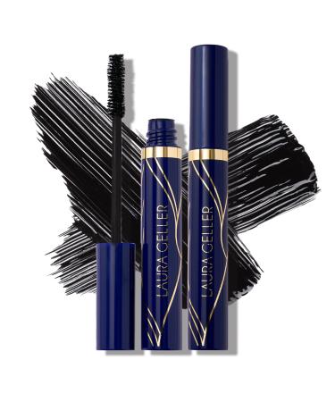 LAURA GELLER NEW YORK Always There Waterproof Lengthening Mascara Duo in Black | Long-Lasting Mascara for Volume and Length 2pc Set 1.70 Ounce (Pack of 1)