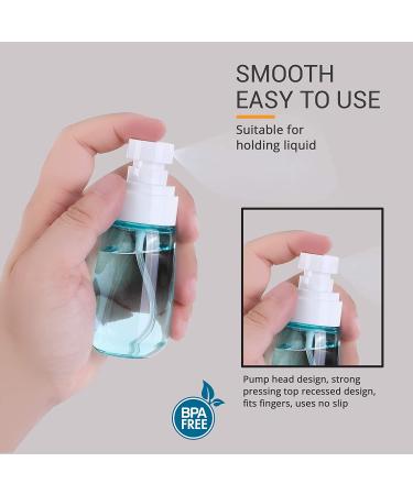 RELANOR Pack of 2 Small 2oz/60ml PETG Mist Spray Bottles for Travel - Leak Proof, Cute Travel Size for Face & Hair Mist - 2 Count - Buy Online on SooperMarket.com