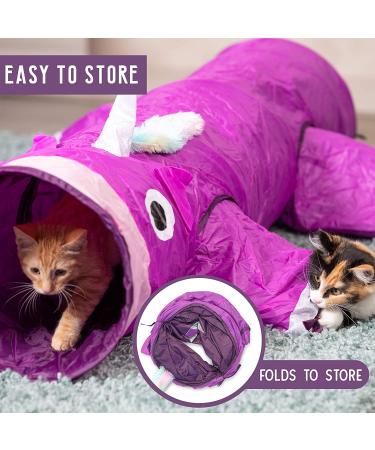 Pet Craft Supply Magic Mewnicorn Multi Cat Tunnel - Boredom Relief Toys for Dogs, Cats, Rabbits, Kittens, and Guinea Pigs - Buy Online on SooperMarket.com