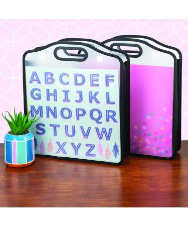 Samsill 12x12 Paper & Scrapbook Storage Organizer - Transparent, Expandable, Padded Handle - Ideal for Scrapbooking, Craft Paper, Vinyl, Photos, Cards - Buy Online on SooperMarket.com