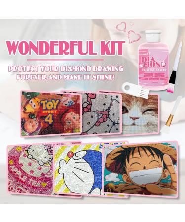 2-Pack 8oz. Diamond Painting Sealer Kit for Diamond Art - Permanent Sparkle Glue Set - Buy Online on SooperMarket.com