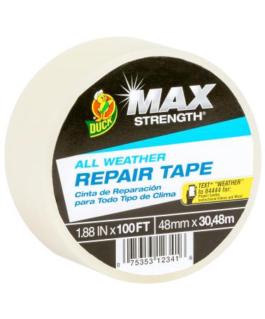 Duck Brand All Weather Indoor/Outdoor Repair Tape, Clear, 1.88-Inch x 100-Feet, Single Roll, 281230