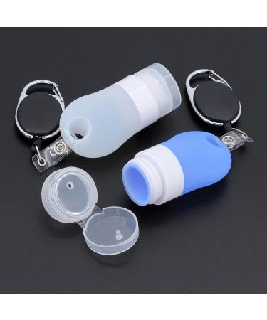 Buy 5-Part Silicone Travel Bottle Set - Leak-Proof Portable Refill Bottles with Carabiner | Perfect for Liquid Soap & Toiletries - 38 ml - Buy Online on SooperMarket.com