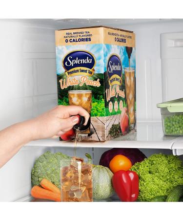 SPLENDA White Peach Green Tea On Tap - 128 Fl Oz Bag in Box Ready-to-Drink Liquid - Buy Online on SooperMarket.com