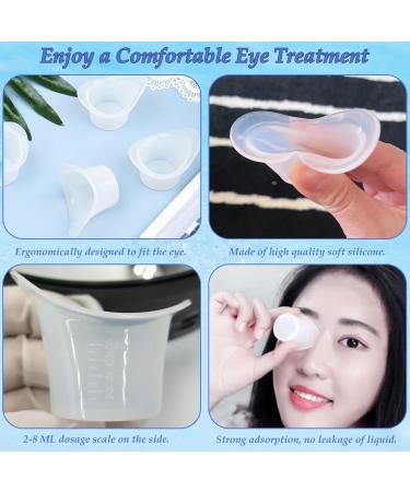CHENNAN 6 Pieces 8 ml Silicone Eye Wash Cup Eye Cleaning Cups Portable Eye Wash for Cleaning Soft Eye Wash for Cleaning Tired Eyes (6 Pieces) 440A - Buy Online on SooperMarket.com