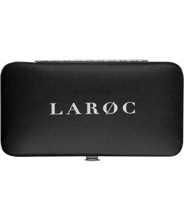 LaRoc 12pc Manicure & Pedicure Set - Nail Clippers Cuticle Remover - Luxurious Face Foot Hand Nail Care Kit - Pedicure Sets for Feet Mens Grooming Kits & Manicure Set for Women - Buy Online on SooperMarket.com