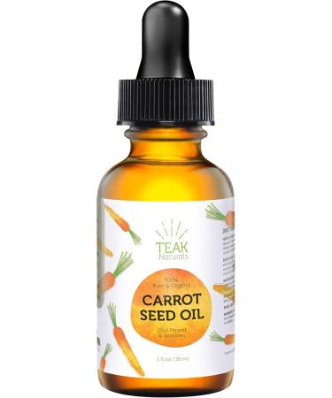 100% Organic Carrot Seed Oil | Cold Pressed & Unrefined - Skin Hair & Scalp Healing - 1 oz | International Shipping - Buy Online on SooperMarket.com