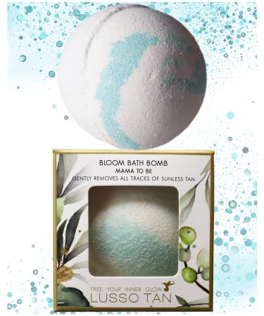 Tan Removing Bath Bomb for Pregnancy - Nourishes and softens tightly stretched skin. Natural Organic Vegan and Cruelty-Free Pregnancy-Safe Tan Eraser from Lusso Tan Maternity Range Pregnancy Bath Bomb