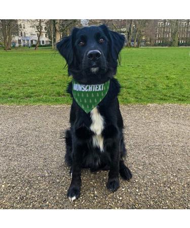 Printplanet Dog Scarf with Custom Name - Trees Green Design Size L - Stylish & Unique Dog Accessory - Buy Online on SooperMarket.com