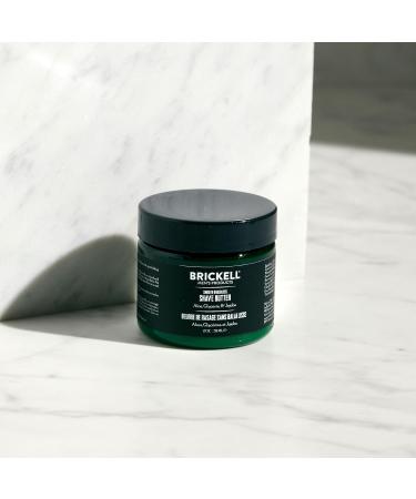 Brickell Men's Smooth Shave Butter - Natural & Organic - 59ml Unscented - Buy Online on SooperMarket.com