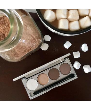 Honeybee Gardens Hot Chocolate Eye Shadow Palette - Vegan, Gluten-Free, Paraben-Free | Natural Ingredients - Net Wt 1.3g - Buy Online on SooperMarket.com