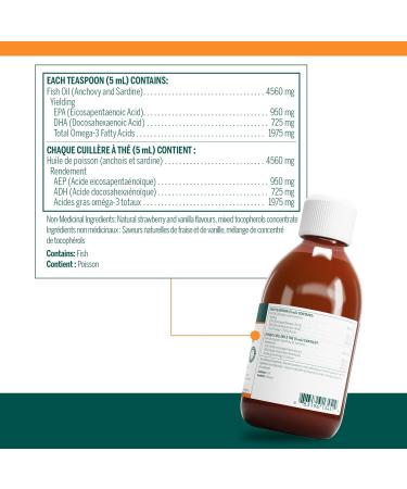 Genestra Brands - Super EFA Liquid - EFA Supplement to Support Cardiovascular Brain Eyes and Nerves* - 200 ml Liquid - Natural Strawberry Flavour - Buy Online on SooperMarket.com